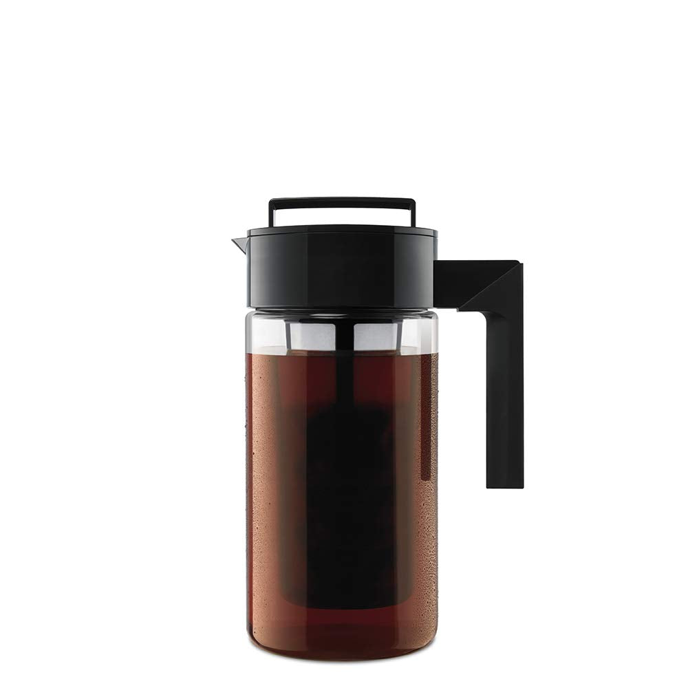 Takeya 10310 Patented Deluxe Cold Brew Iced Coffee Maker with Airtight Lid  & Silicone Handle, 1 Quart