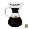 ParkBrew Pour Over Coffee Maker - includes glass pourover carafe (up to 27 fl. oz.), heat retaining lid, and reusable coffee filter or dripper